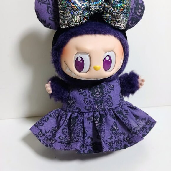 Disney Haunted Mansion Mickey Pumpkin Dress with Minnie Ears Labubu Outfit - Picture 4 of 7